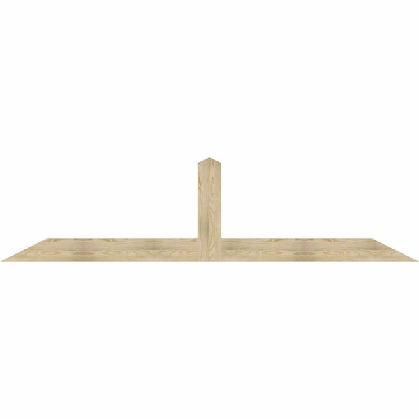 Ekena Millwork Portland Rough Sawn Timber Gable Bracket, Douglas Fir, 108"W x 27"H x 2"D x 6"F, 6/12 Pitch GBW108X27X0206POR00RDF - main